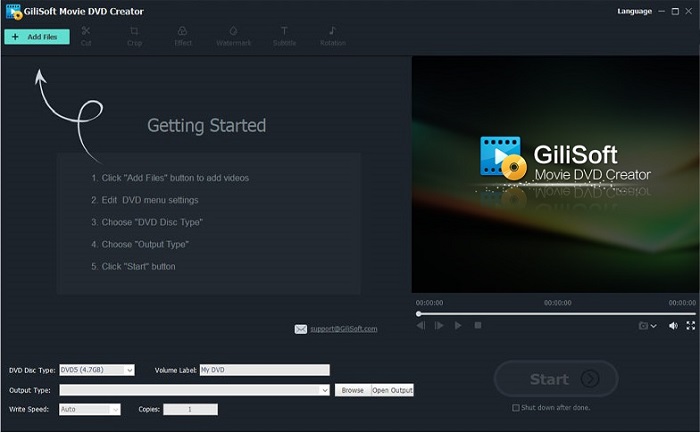 GiliSoft Movie DVD Creator Activated Free Download