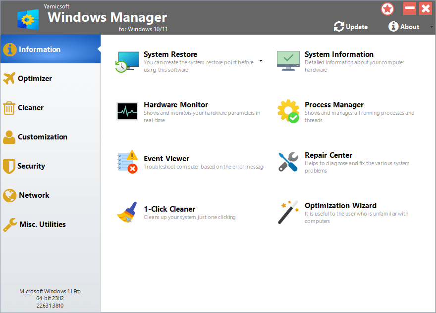 Yamicsoft Windows Manager Full Setup Free