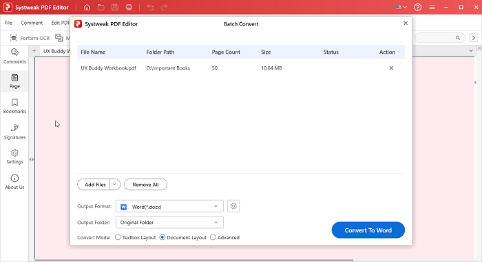 Systweak PDF Editor Full Setup Download