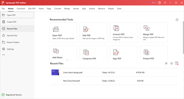 Systweak PDF Editor Latest Free Download